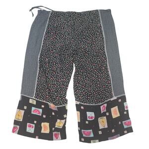 Classics by Carol Anderson Vintage women's pants black funky Size XL Dopamine